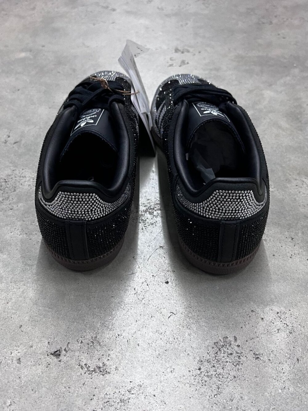 Adidas Originals Samba OG Rhinestone Black Silver Wmn's IH9052 - New - Picture 2 of 6